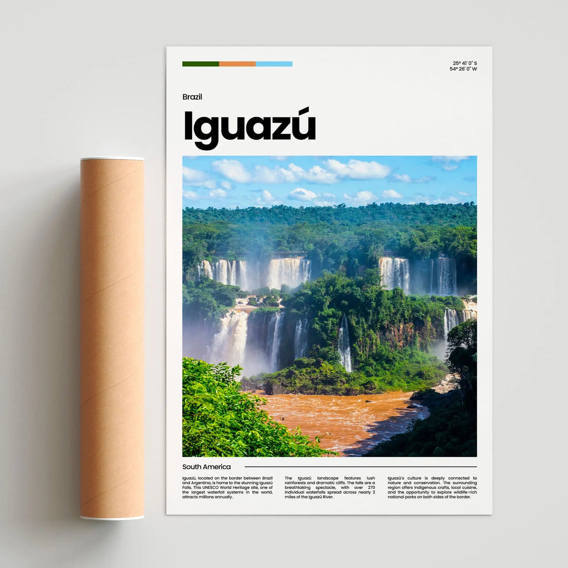 Iguazú Poster – Vintage Wall Art Print