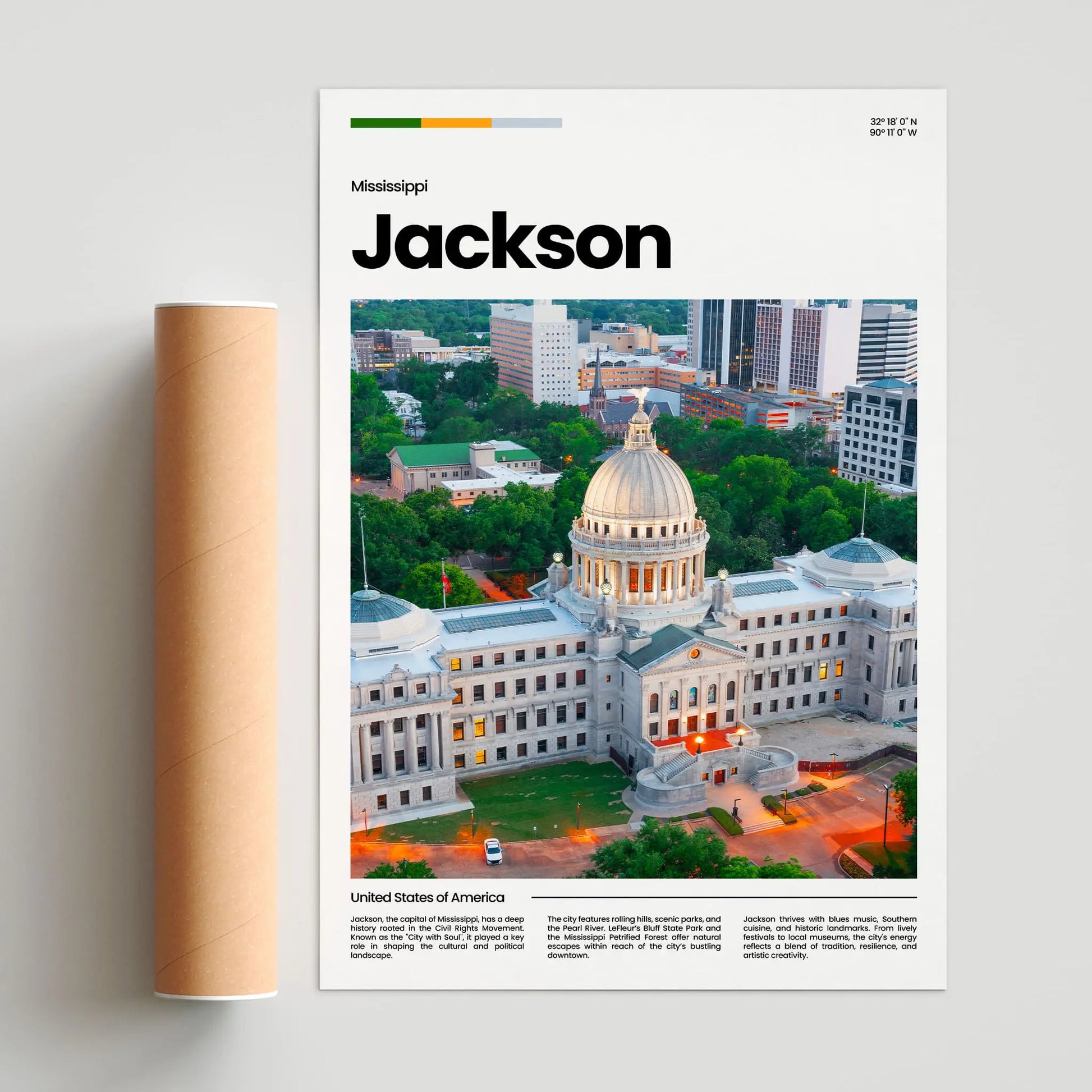 Jackson Poster – Vintage Wall Art Print