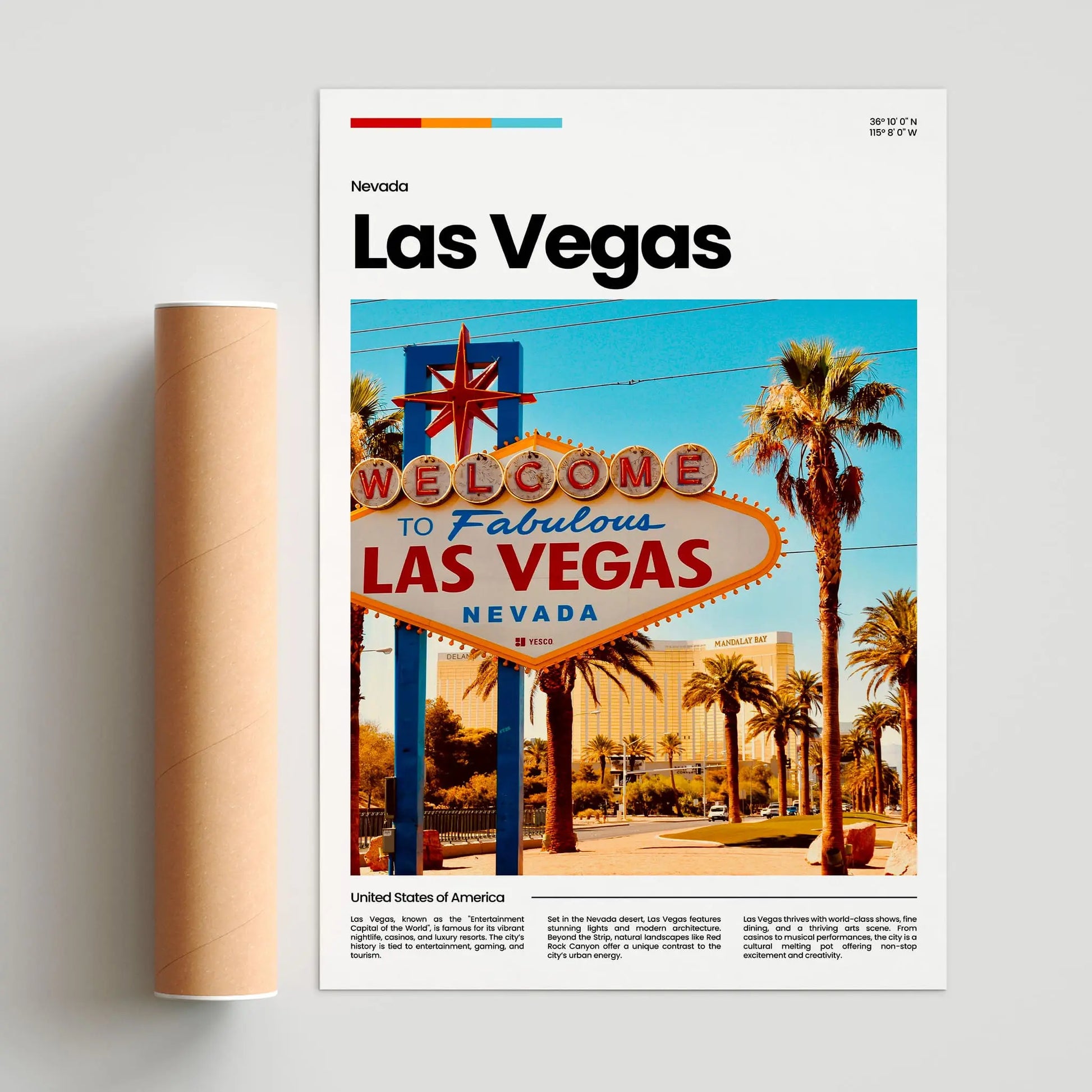 Las Vegas Poster – Vintage Wall Art Print
