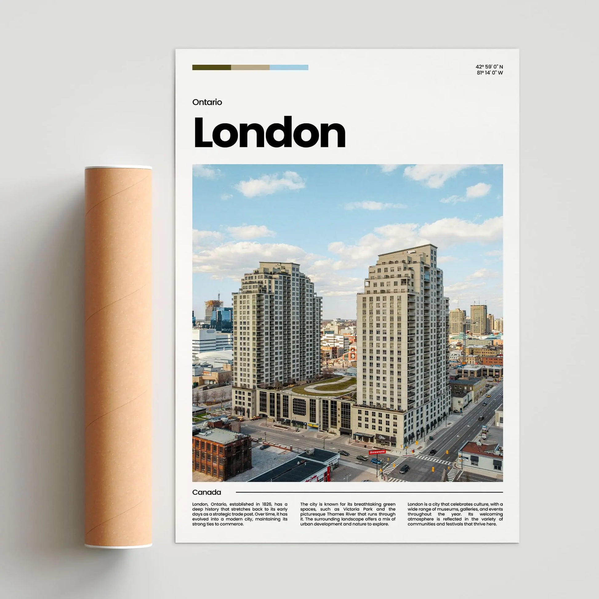 London Poster – Vintage Wall Art Print