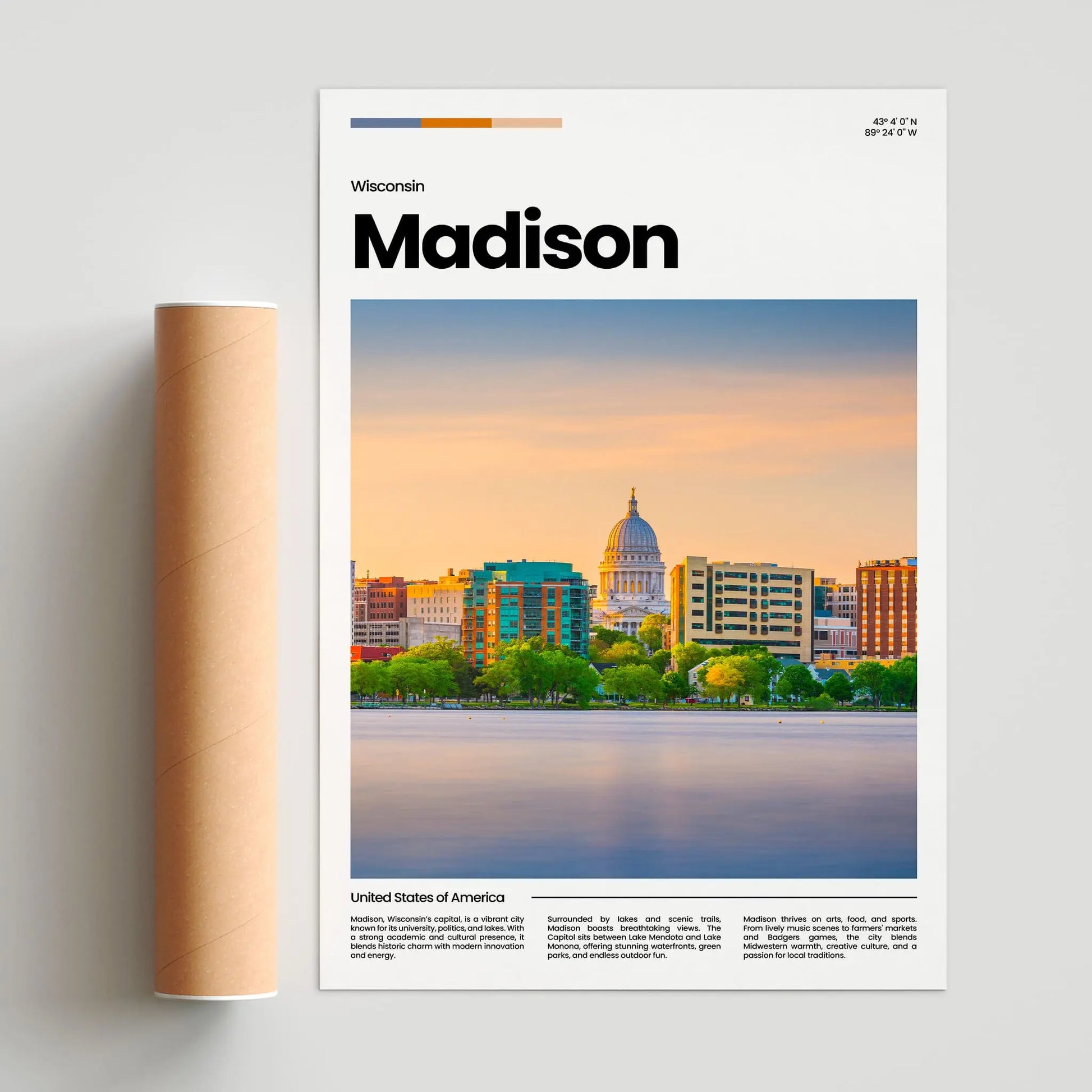 Madison Poster – Vintage Wall Art Print