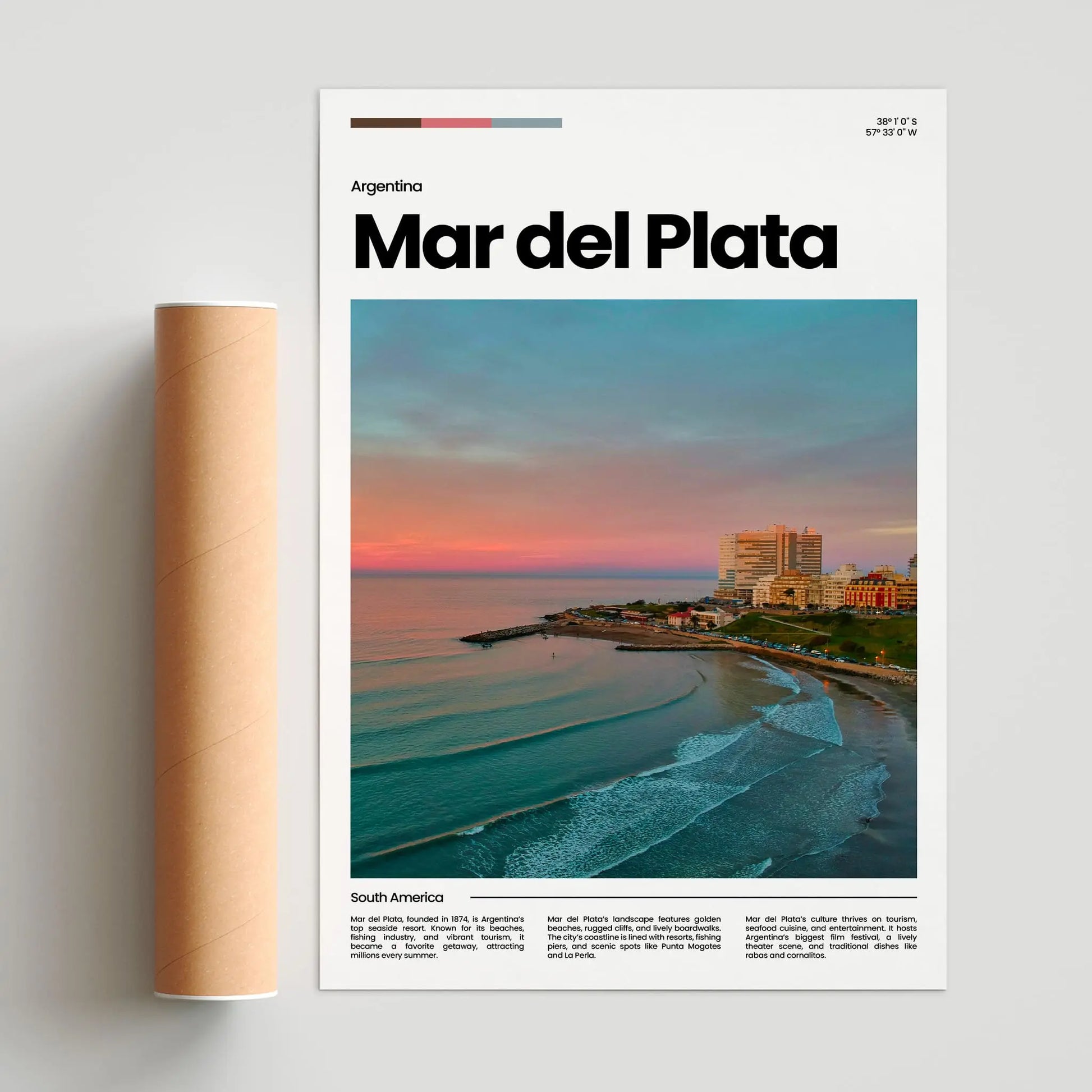 Mar del Plata Poster – Vintage Wall Art Print
