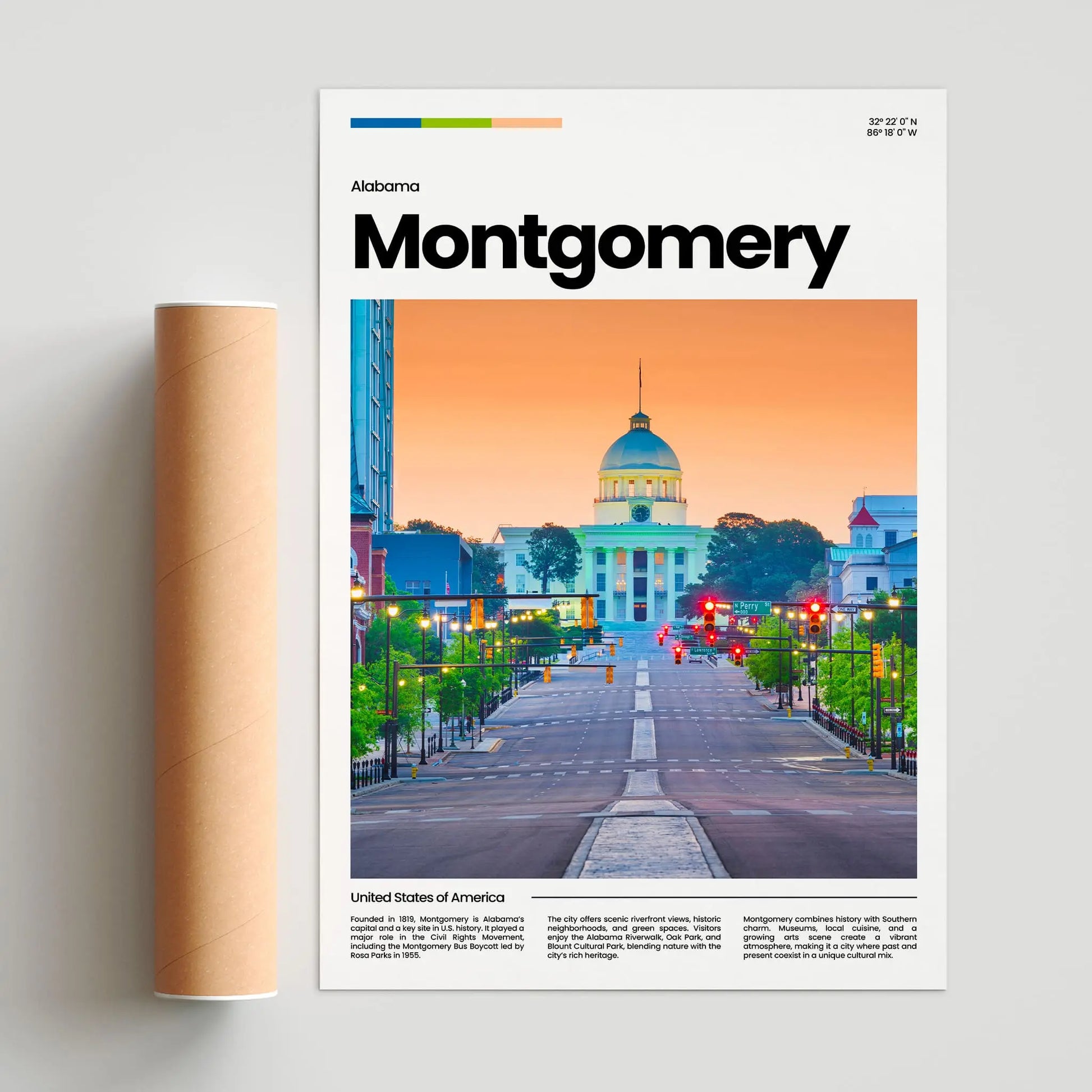 Montgomery Poster – Vintage Wall Art Print