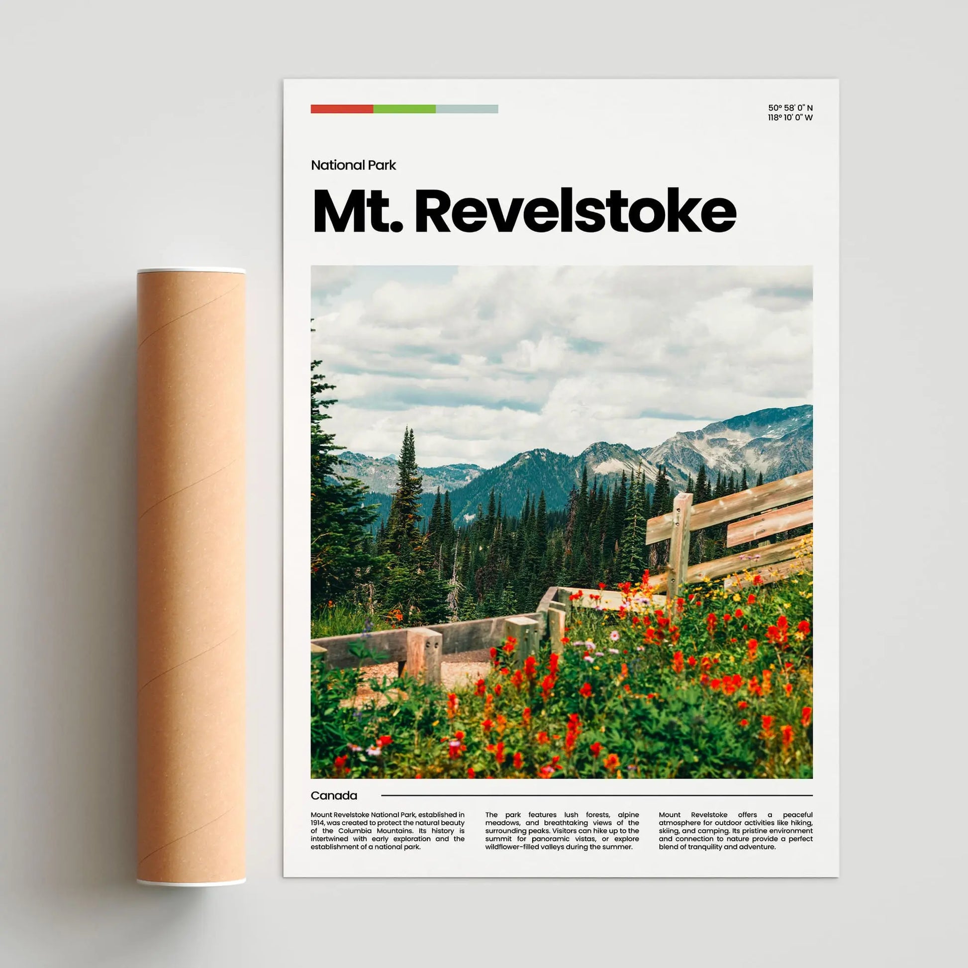 Mount Revelstoke Poster – Vintage Wall Art Print