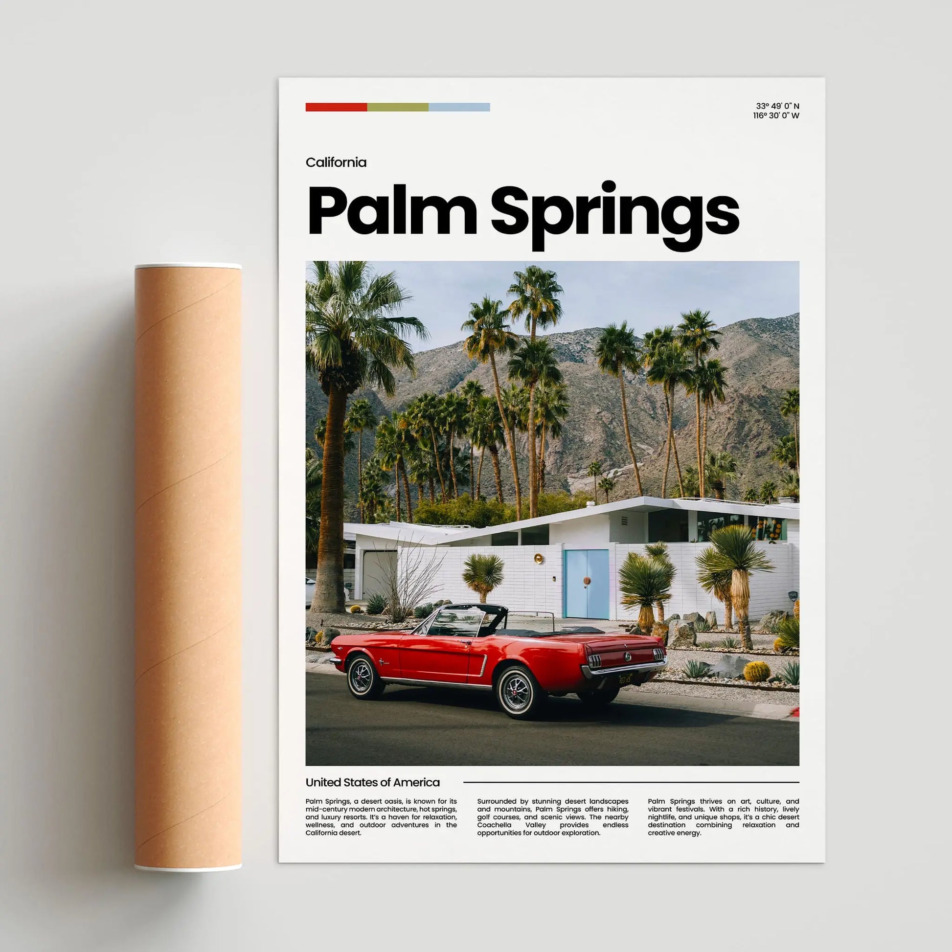Palm Springs Poster – Vintage Wall Art Print
