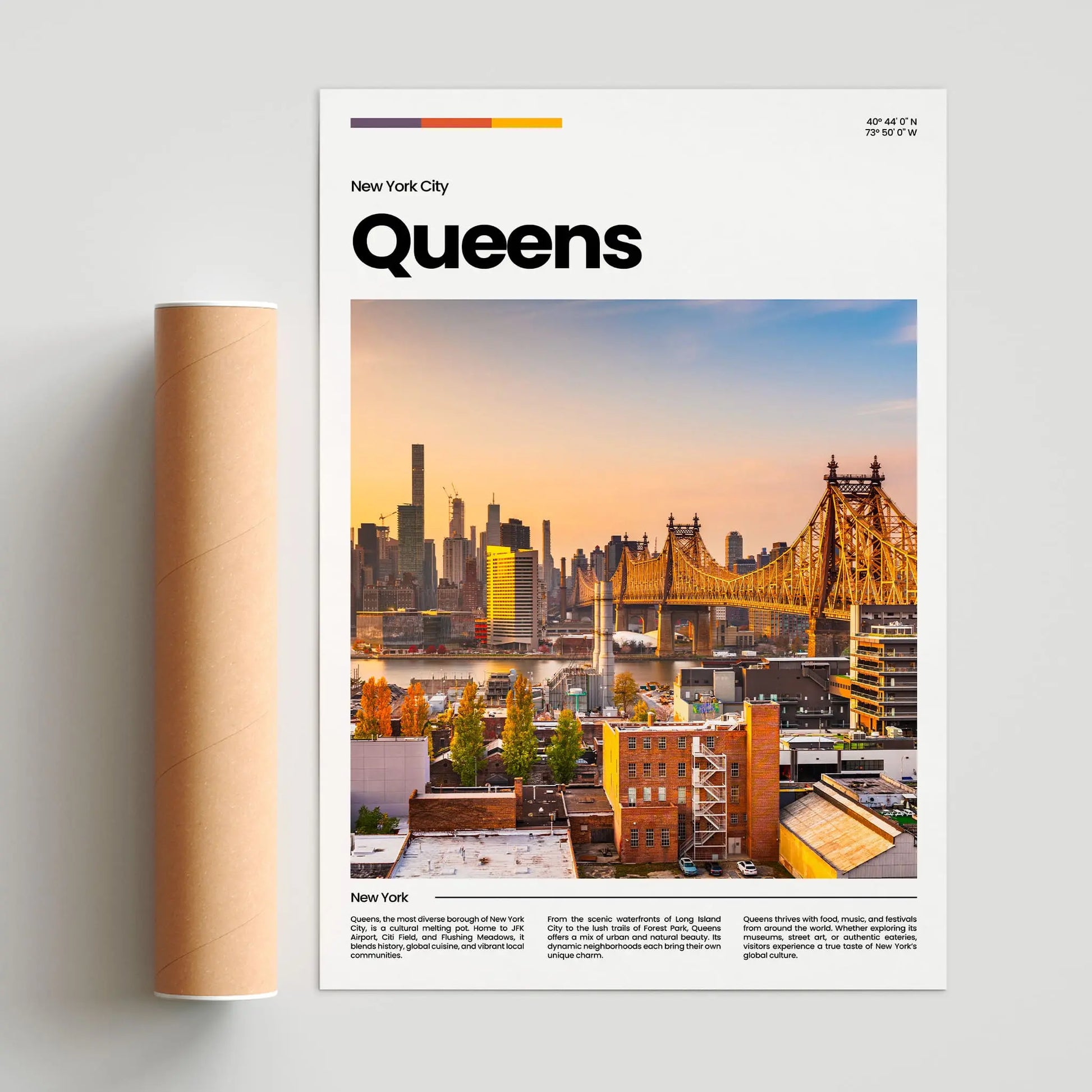 Queens Poster – Vintage Wall Art Print