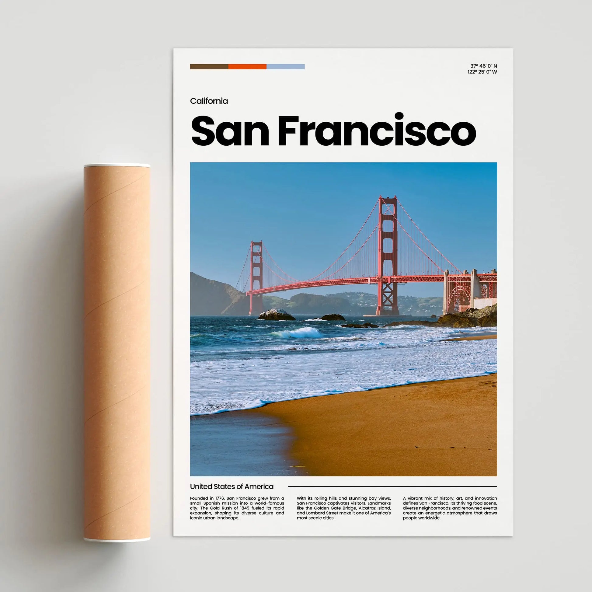 San Francisco Poster – Vintage Wall Art Print