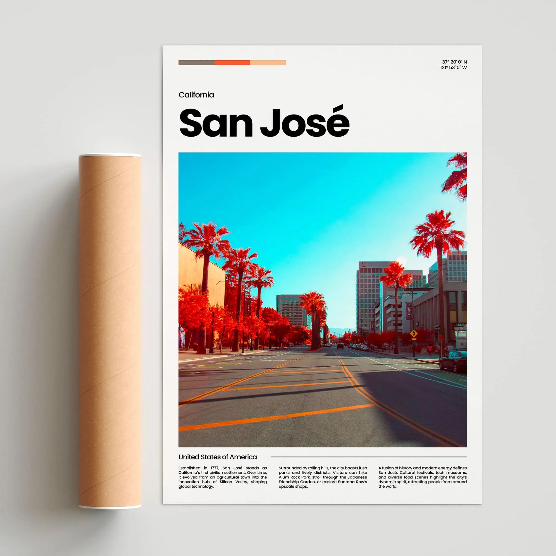 San José Poster – Vintage Wall Art Print
