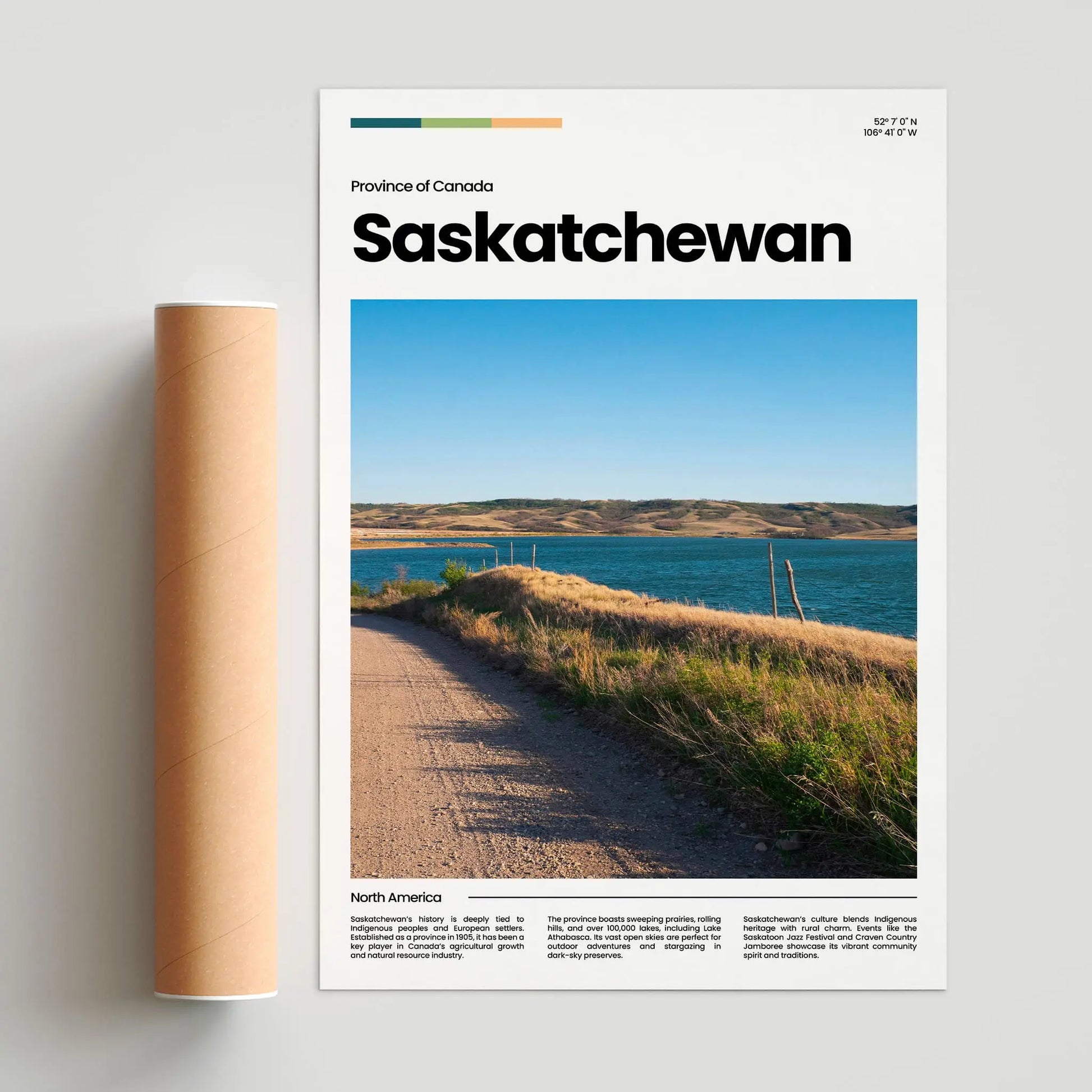 Saskatchewan Poster – Vintage Wall Art Print