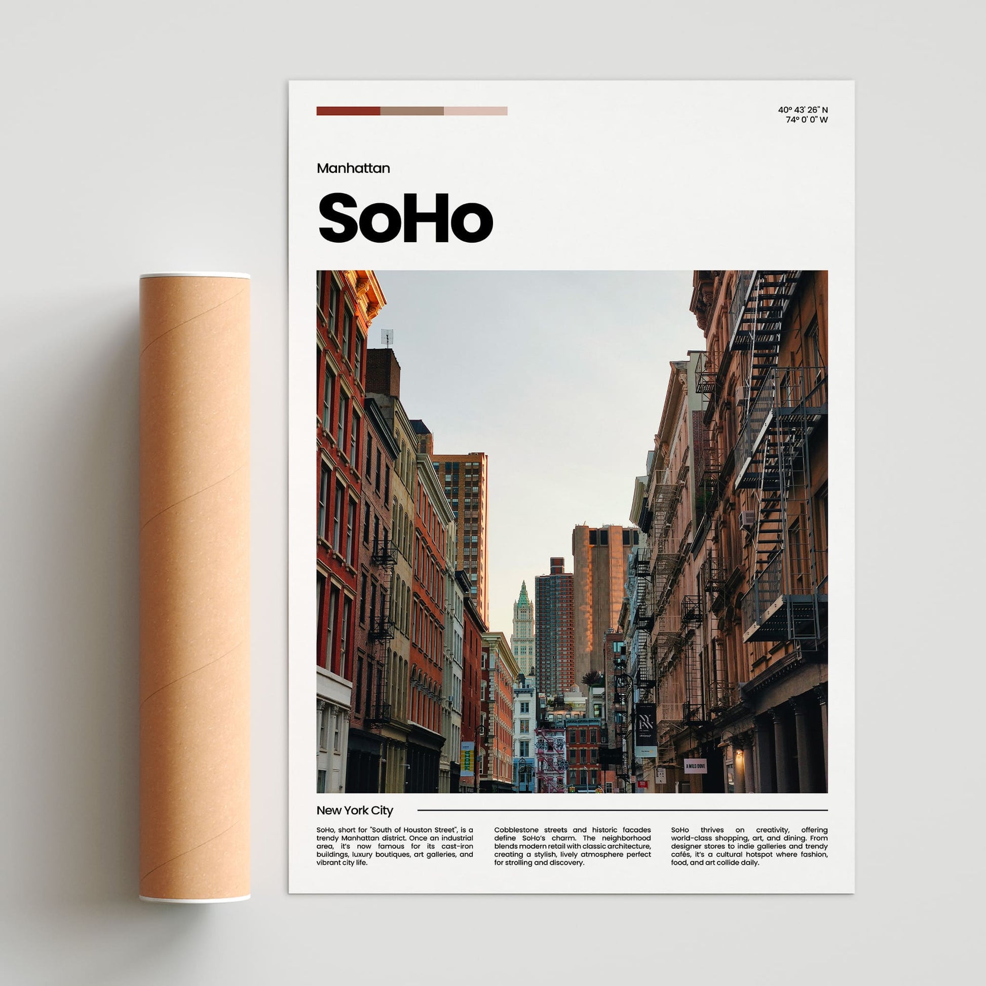 SoHo Poster – Vintage Wall Art Print