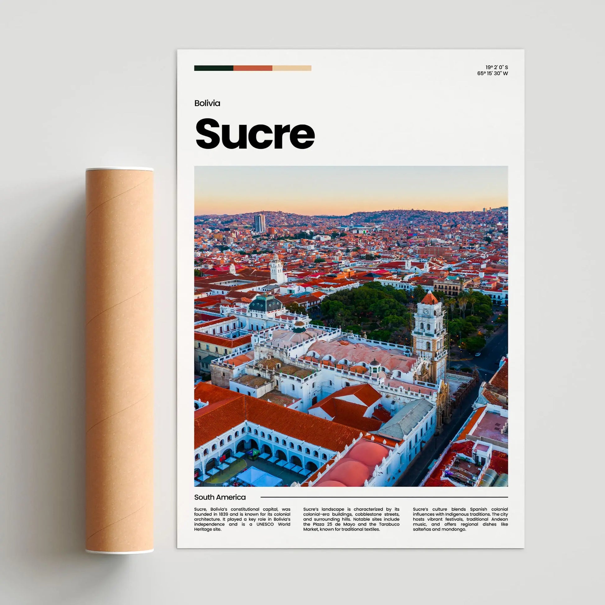 Sucre Poster – Vintage Wall Art Print