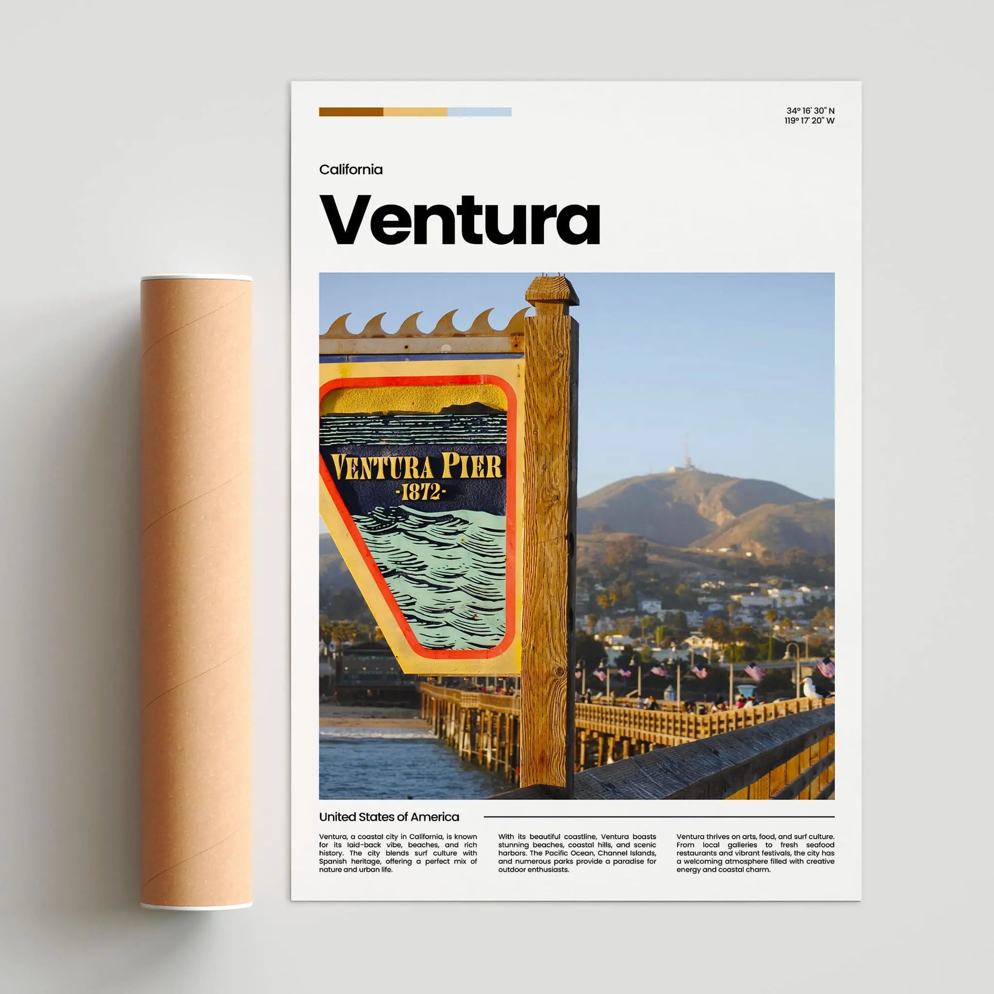 Ventura Poster – Vintage Wall Art Print