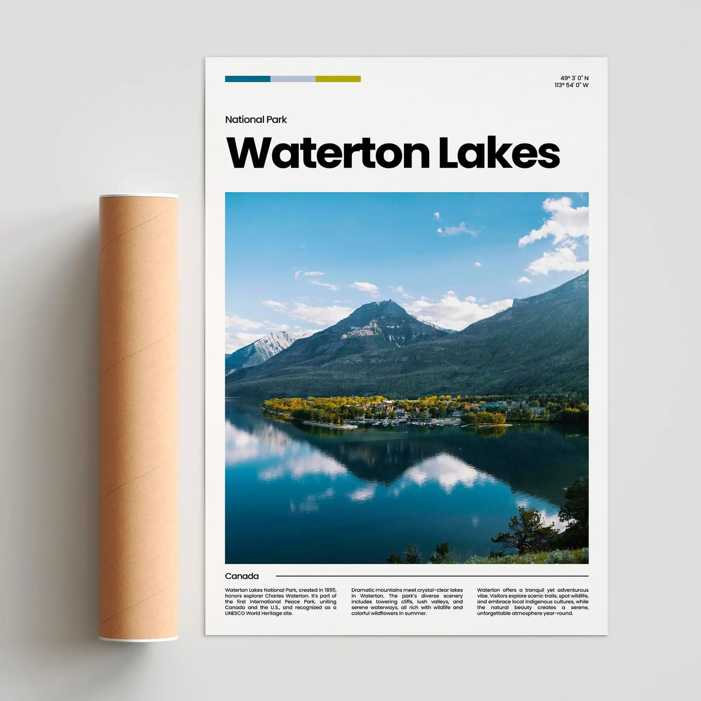 Waterton Lakes Poster
