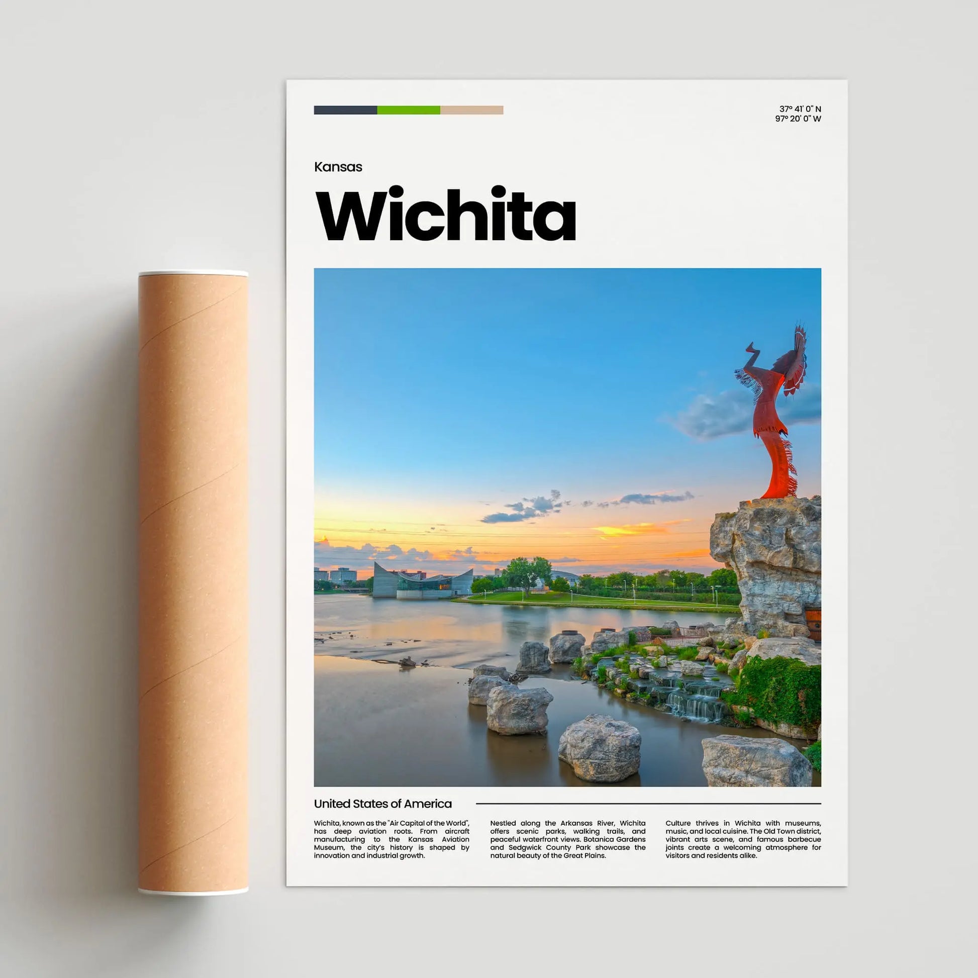 Wichita Poster – Vintage Wall Art Print