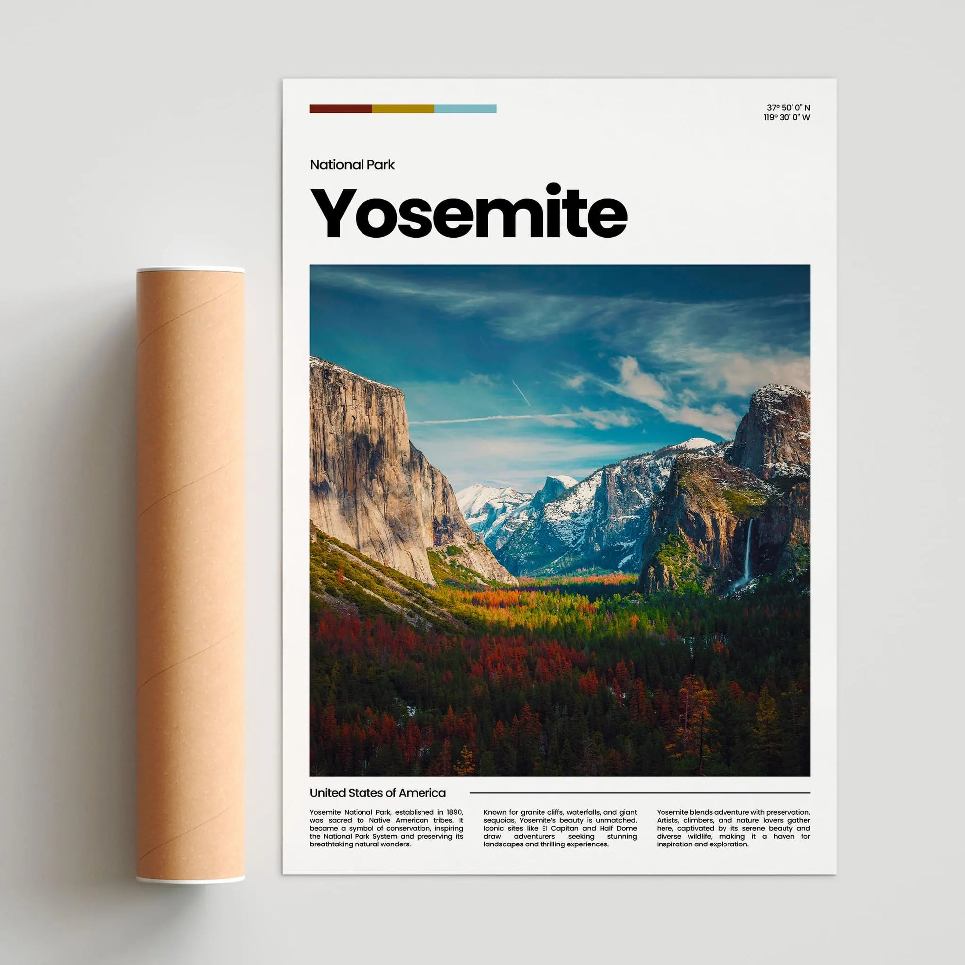 Yosemite Poster – Vintage Wall Art Print
